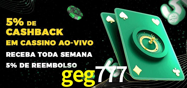 Promoções do cassino ao Vivo geg777